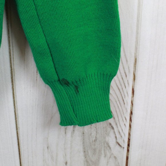 Vintage Traditional Craft Green V Neck Knitwear Pullover Sweater Size 38/40 - Picture 5 of 9